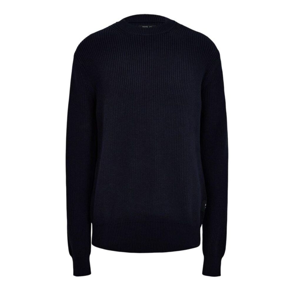 Replay Mens Fisherman Ribbed Sweater / Navy
